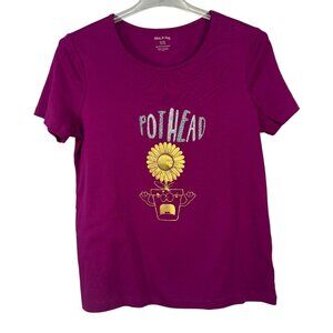 White Stag Womens Size XL Pot Head Graphic T-Shirt